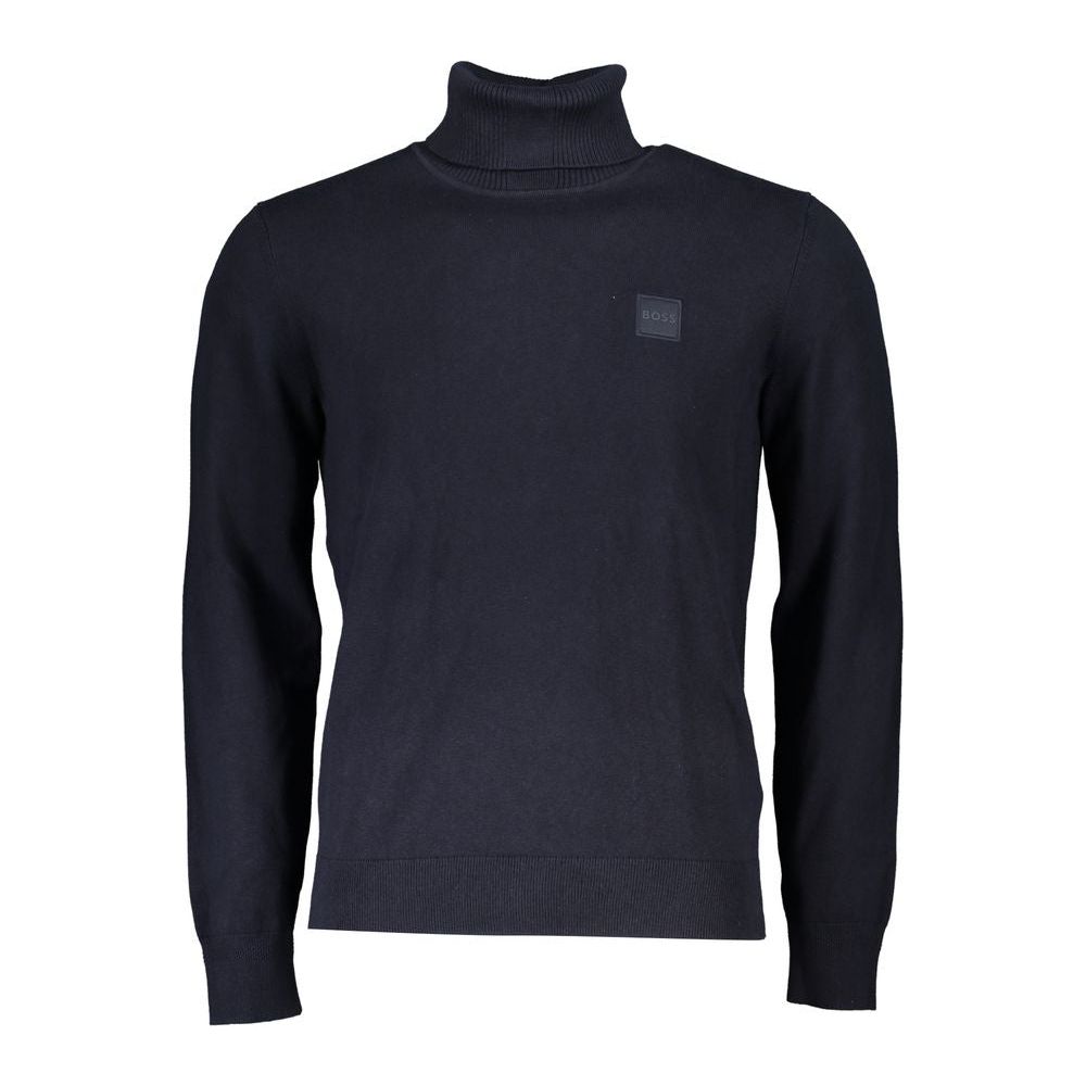 Hugo Boss Elegant Turtleneck Cotton-Cashmere Sweater Hugo Boss