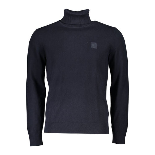 Hugo Boss Elegant Turtleneck Cotton-Cashmere Sweater Hugo Boss