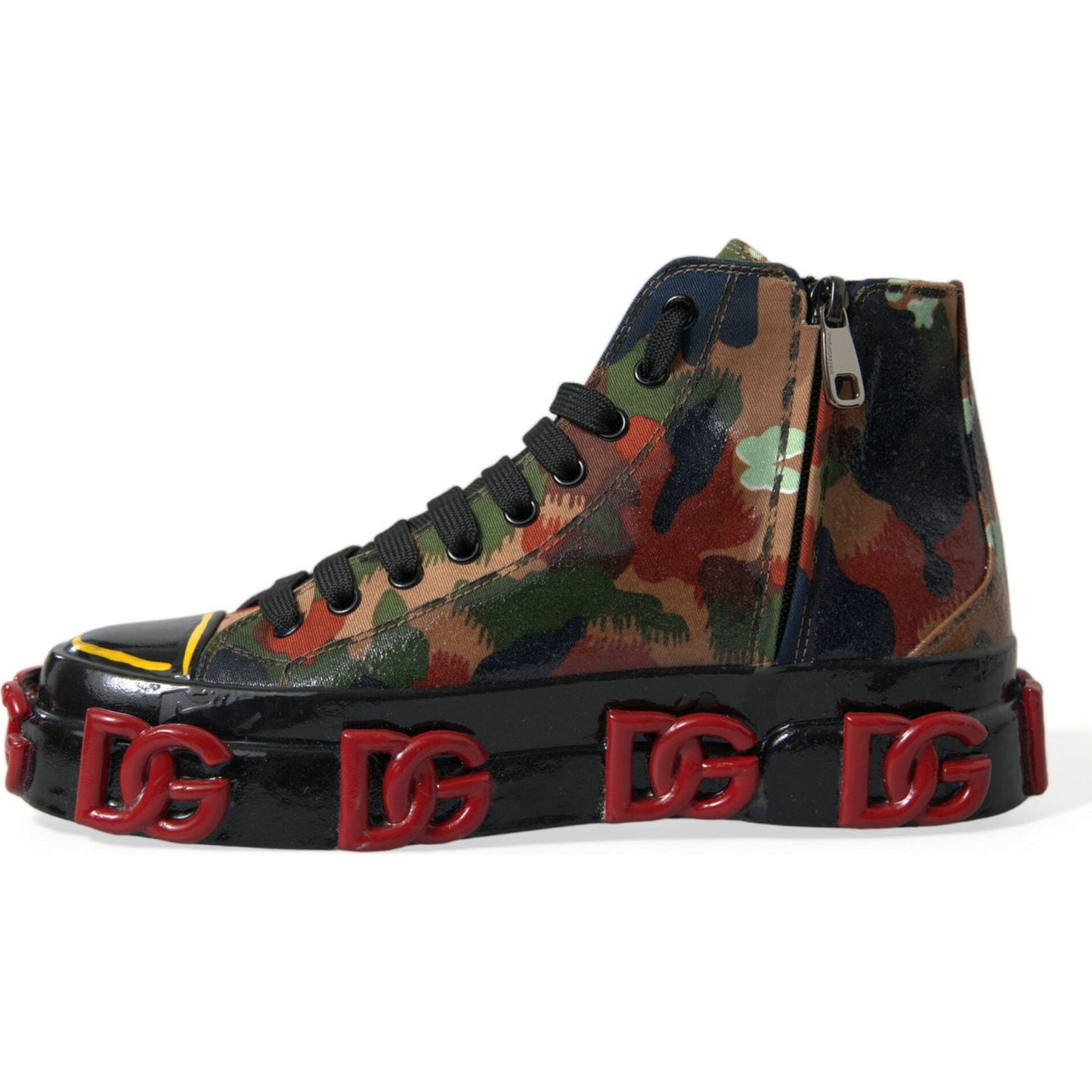 Dolce & Gabbana Multicolor High-Top Sneakers with Luxe Appeal Dolce & Gabbana