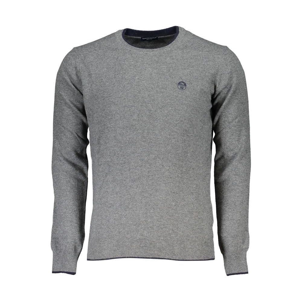 North Sails Eco-Conscious Gray Crew Neck Sweater North Sails