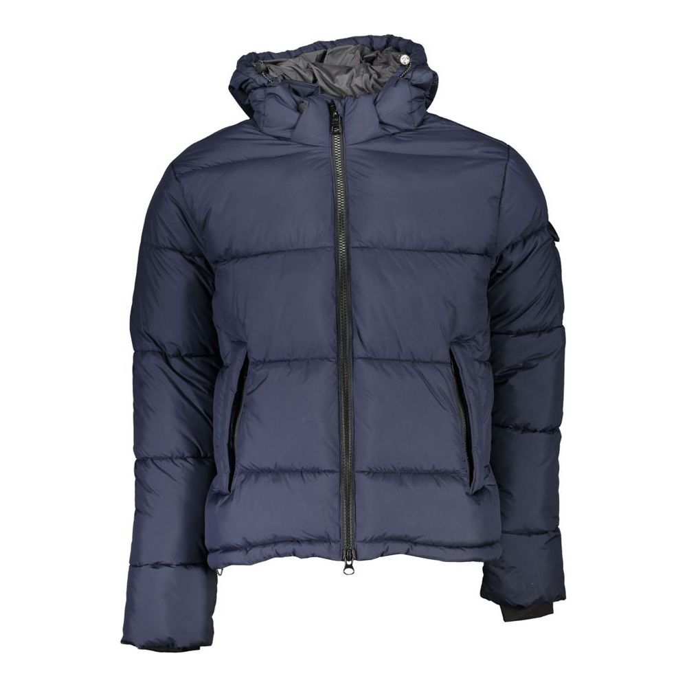 North Sails Eco-Conscious Blue Jacket with Removable Hood North Sails