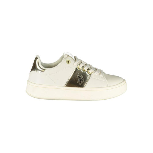 U.S. POLO ASSN. Beige Laced Sports Sneakers with Contrast Details U.S. POLO ASSN.