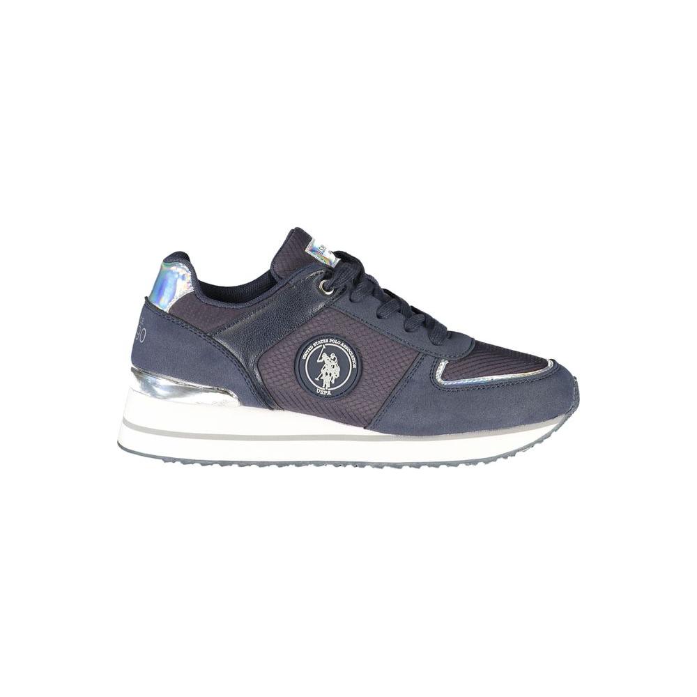 U.S. POLO ASSN. Chic Blue Lace-Up Sporty Sneakers U.S. POLO ASSN.