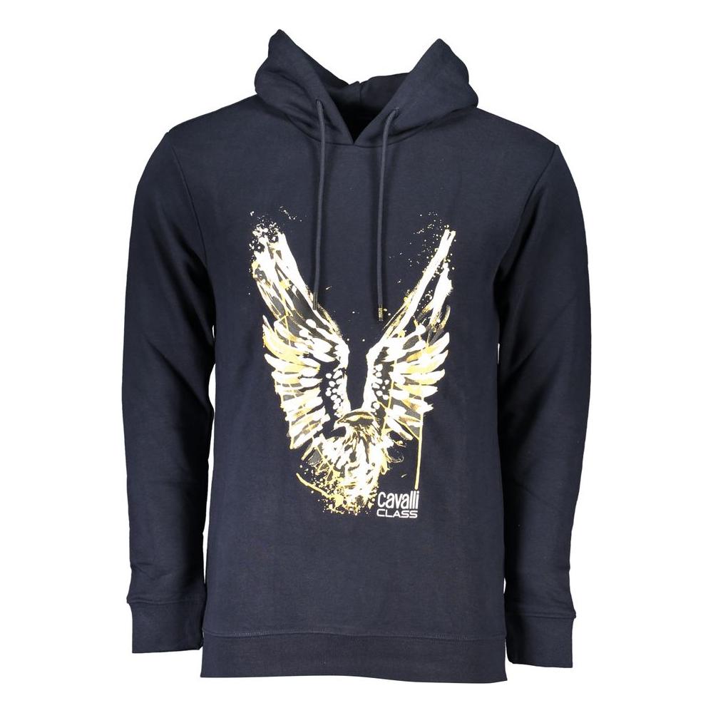 Cavalli Class Elegant Long-Sleeved Hooded Sweatshirt Cavalli Class