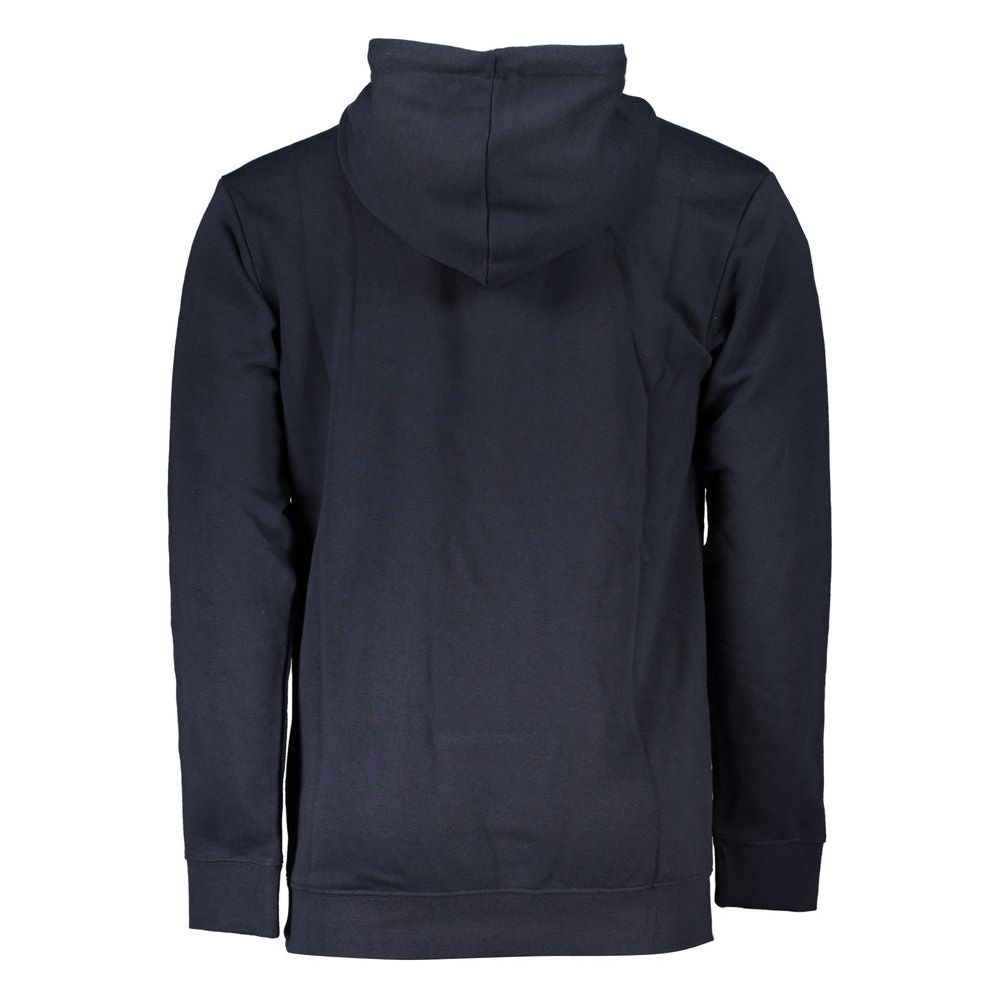 Cavalli Class Chic Blue Brushed Hooded Sweatshirt Cavalli Class