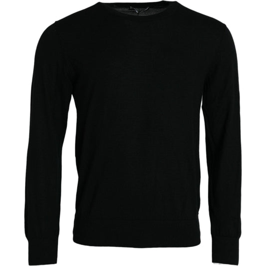 Dolce & Gabbana Elegant Black Cashmere Pullover Sweater Dolce & Gabbana