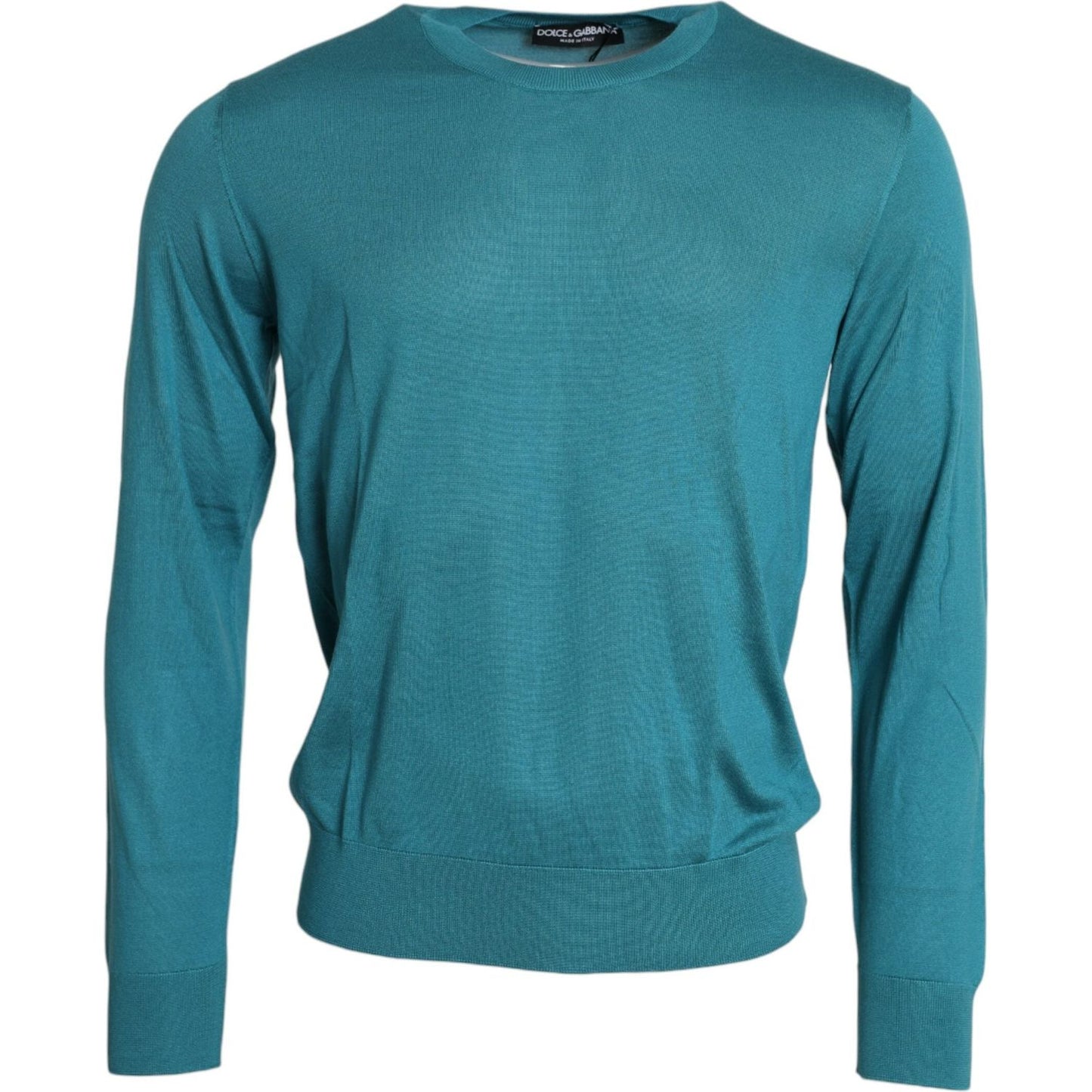 Dolce & Gabbana Elegant Silk Crew Neck Pullover Sweater Dolce & Gabbana