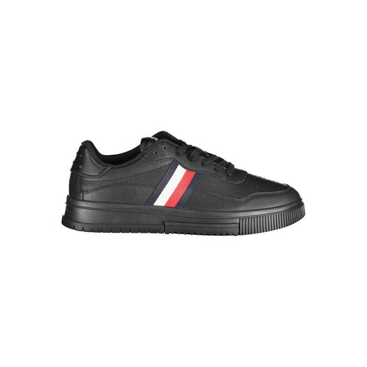 Tommy Hilfiger Sporty Lace-Up Sneakers with Contrast Embroidery Tommy Hilfiger