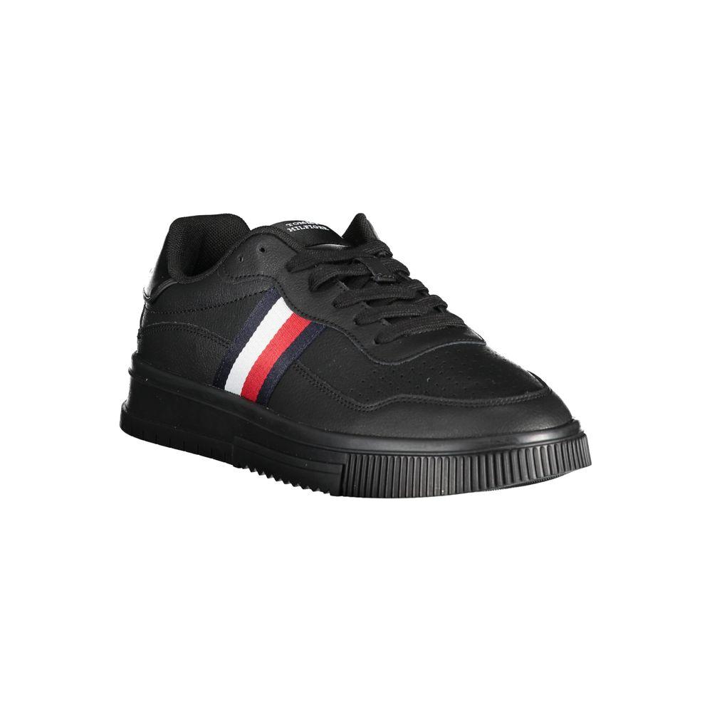 Tommy Hilfiger Sporty Lace-Up Sneakers with Contrast Embroidery Tommy Hilfiger