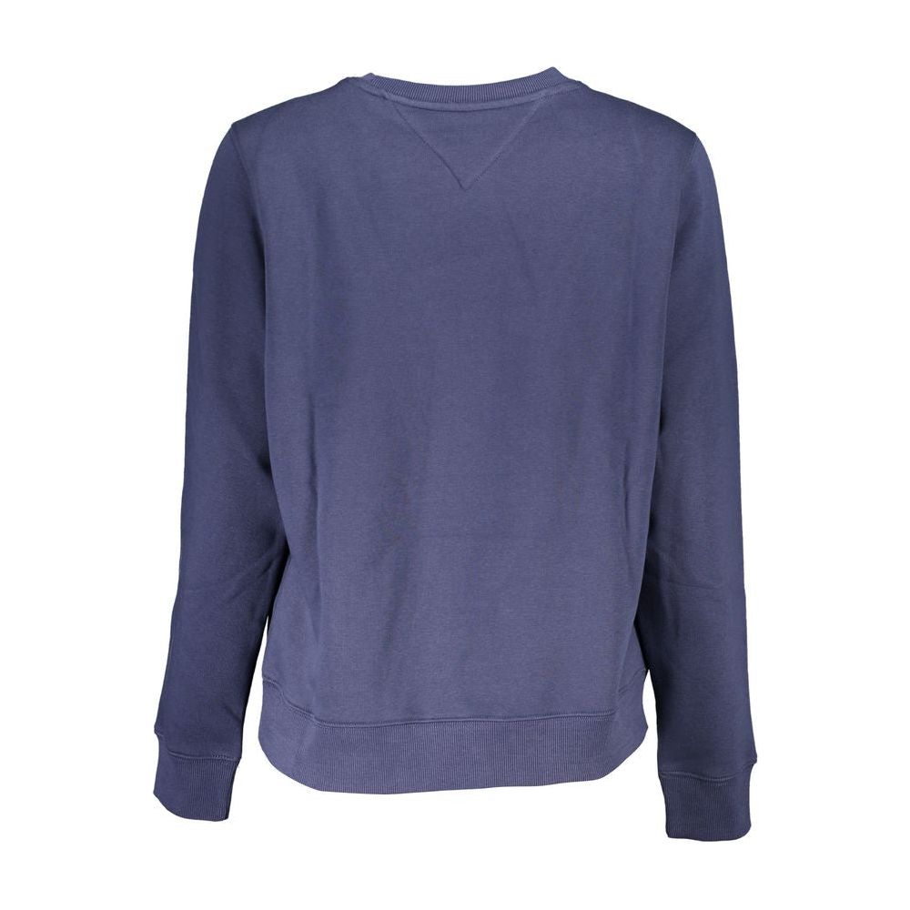 Tommy Hilfiger Chic Crew Neck Fleece Sweatshirt in Blue Tommy Hilfiger