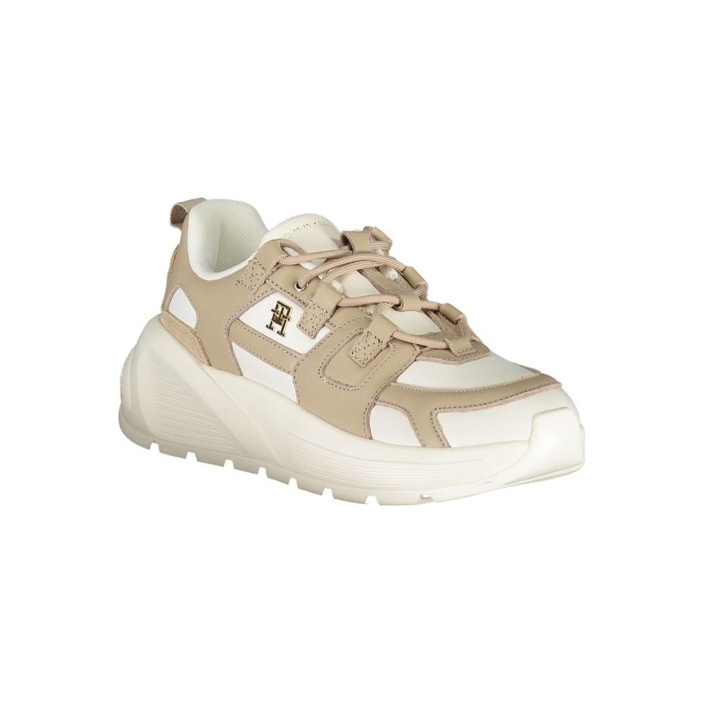 Tommy Hilfiger Chic White Sneakers with Contrasting Accents Tommy Hilfiger