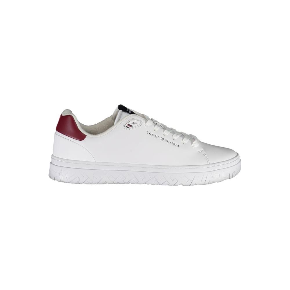 Tommy Hilfiger Classic White Sneakers with Contrast Detailing Tommy Hilfiger