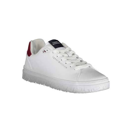 Tommy Hilfiger Classic White Sneakers with Contrast Detailing Tommy Hilfiger