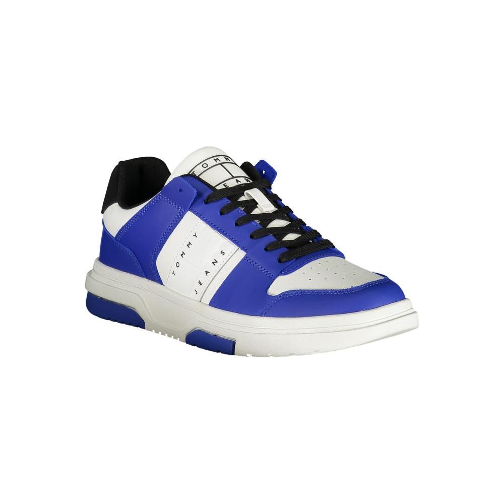 Tommy Hilfiger Elevate Your Style: Blue Lace-Up Sneakers Tommy Hilfiger