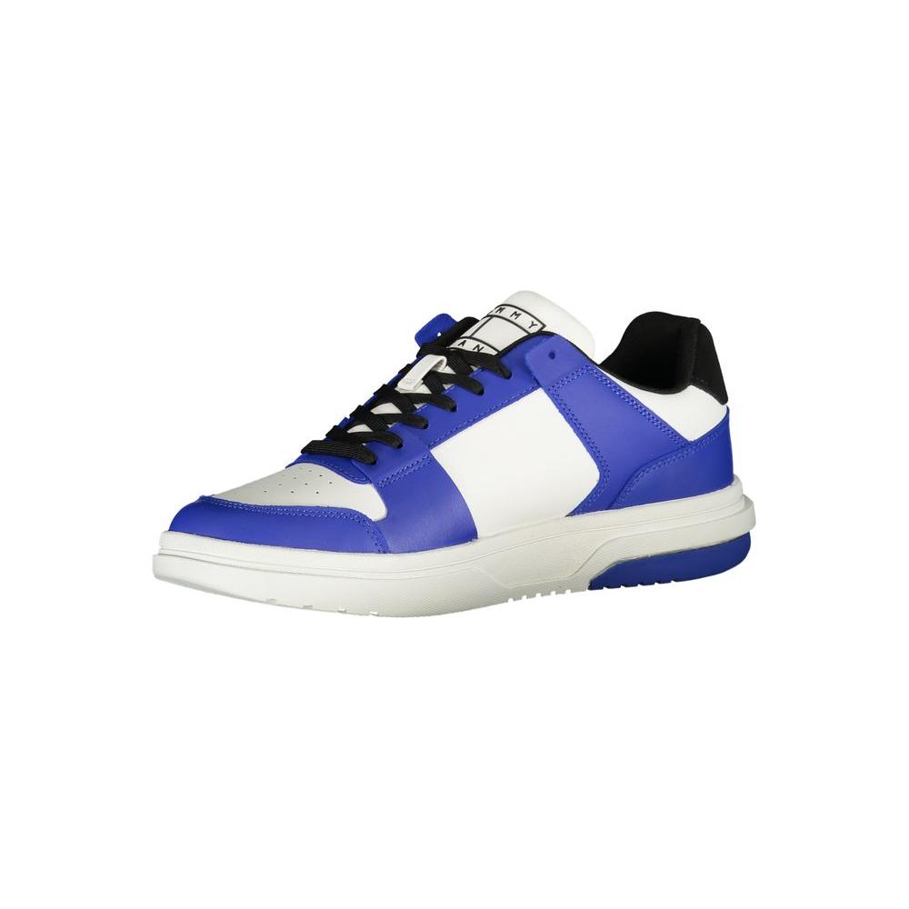 Tommy Hilfiger Elevate Your Style: Blue Lace-Up Sneakers Tommy Hilfiger