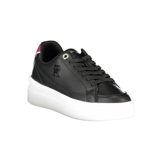 Tommy Hilfiger Sleek Lace-Up Sneakers with Contrast Accents Tommy Hilfiger