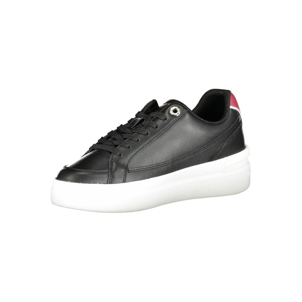 Tommy Hilfiger Sleek Lace-Up Sneakers with Contrast Accents Tommy Hilfiger