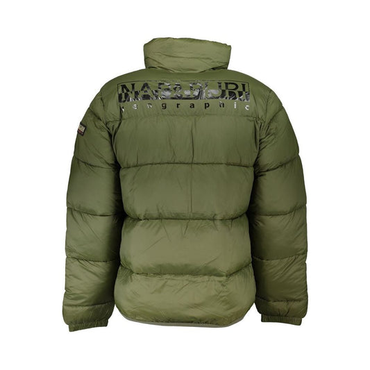 Napapijri Green Polyamide Men Jacket Napapijri