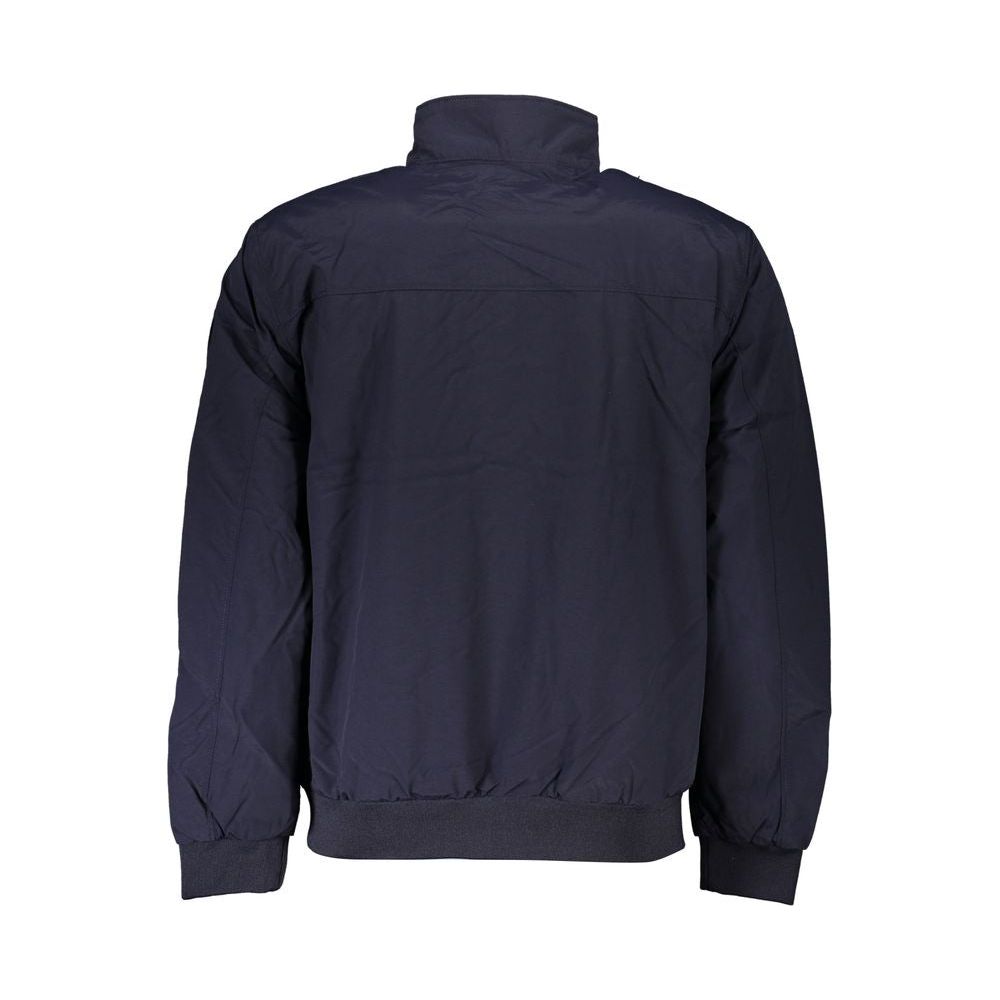 Napapijri Eco-Conscious Blue Jacket with Sleek Logo Design Napapijri