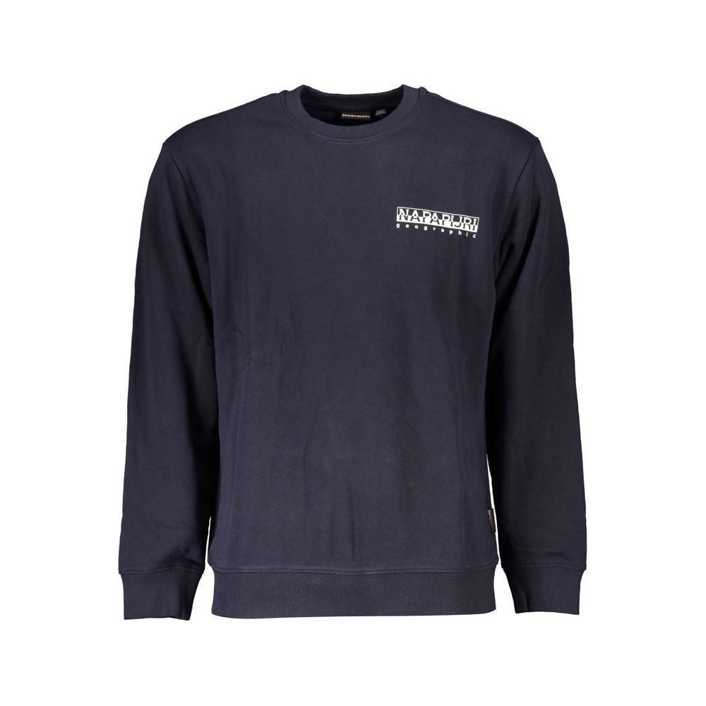 Napapijri Vintage Blue Fleece Crew Neck Sweatshirt Napapijri