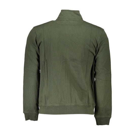 Napapijri Forest Green Fleece Zip Sweatshirt Napapijri