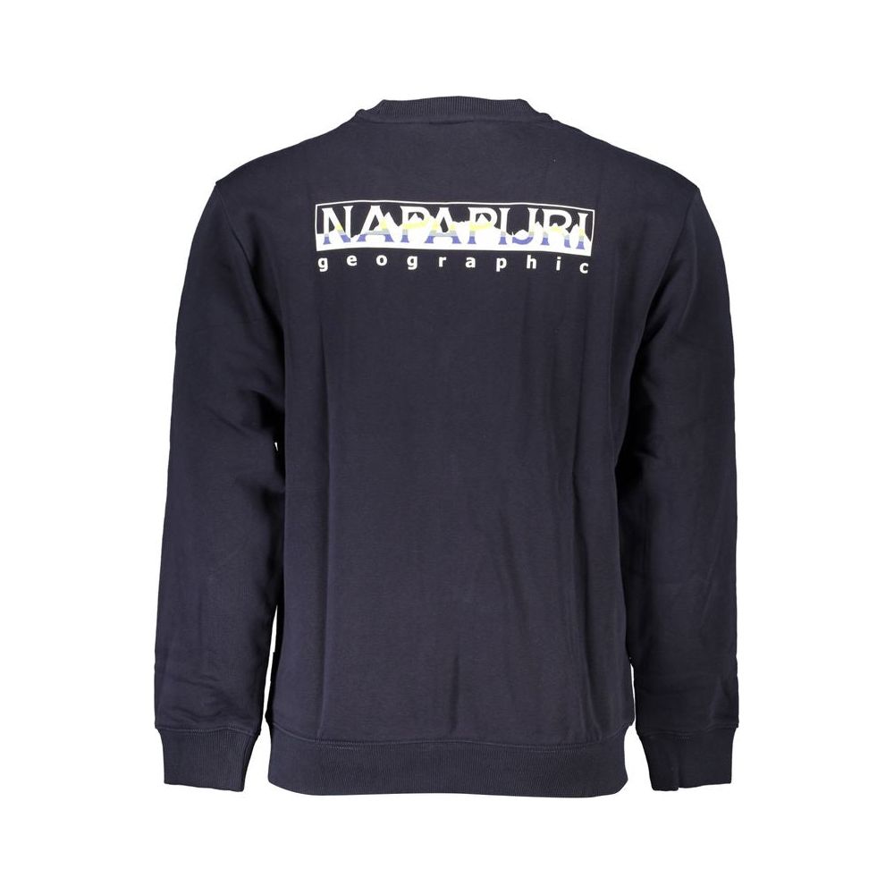 Napapijri Vintage Blue Fleece Crew Neck Sweatshirt Napapijri