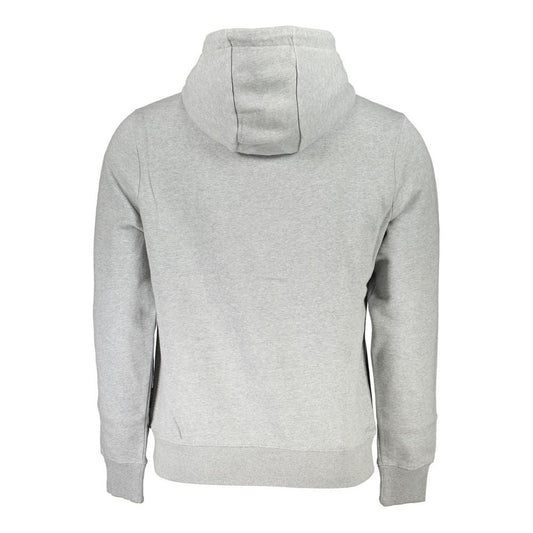 Napapijri Chic Gray Hooded Fleece Sweatshirt Napapijri