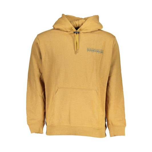 Napapijri Casual Beige Hooded Sweatshirt Fleece Comfort Napapijri