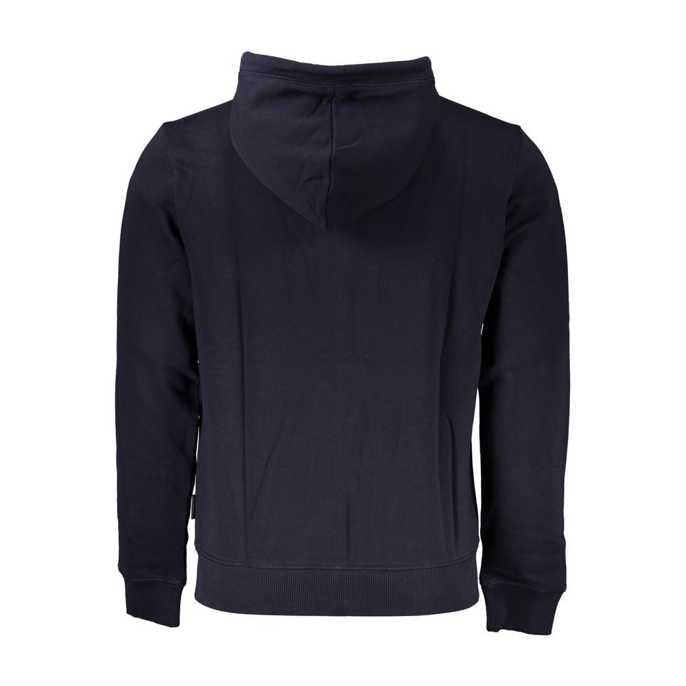 Napapijri Elegant Fleece Hooded Sweatshirt in Blue Napapijri