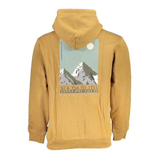 Napapijri Casual Beige Hooded Sweatshirt Fleece Comfort Napapijri