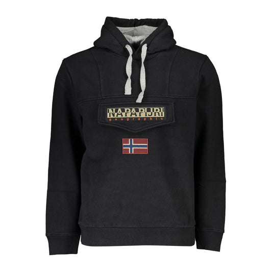 Napapijri Black Cotton Men Sweater Napapijri