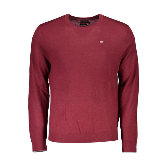 Napapijri Red Fabric Men Sweater Napapijri