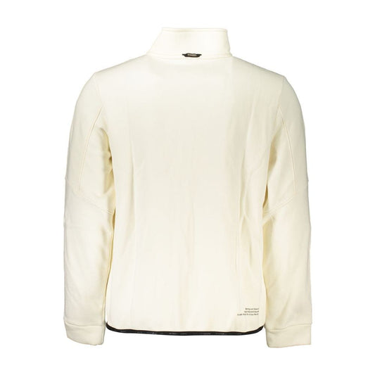 Napapijri White Cotton Men Sweater Napapijri