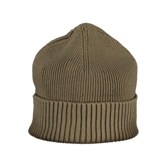 Tommy Hilfiger Exquisite Green Cotton Cashmere Cap Tommy Hilfiger