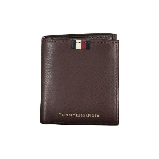 Tommy Hilfiger Elegant Brown Leather Bi-Fold Wallet Tommy Hilfiger