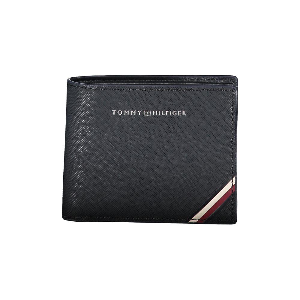 Tommy Hilfiger Classic Blue Leather Dual-Card Wallet Tommy Hilfiger