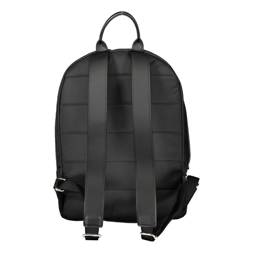 Tommy Hilfiger Chic Black Designer Backpack with Logo Detail Tommy Hilfiger