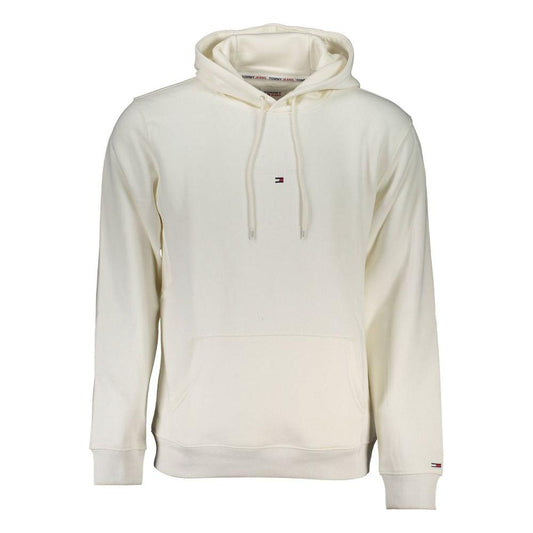 Tommy Hilfiger Chic White Hooded Fleece Sweatshirt Tommy Hilfiger