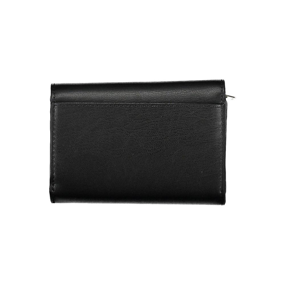 Tommy Hilfiger Chic Black Two-Compartment Wallet with Coin Purse Tommy Hilfiger