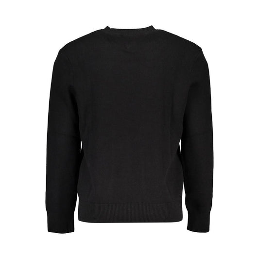 Tommy Hilfiger Black Cotton Men Sweater Tommy Hilfiger