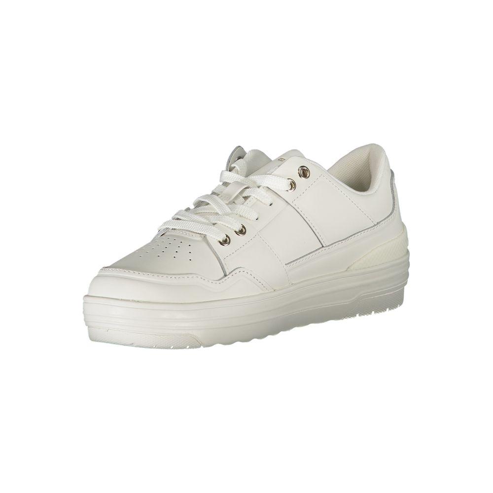 Tommy Hilfiger Classic White Sneakers with Contrast Detail Tommy Hilfiger