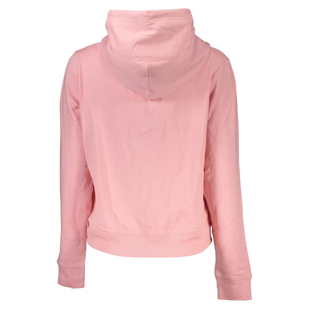 Tommy Hilfiger Elegant Fleece-Lined Hooded Sweatshirt in Pink Tommy Hilfiger