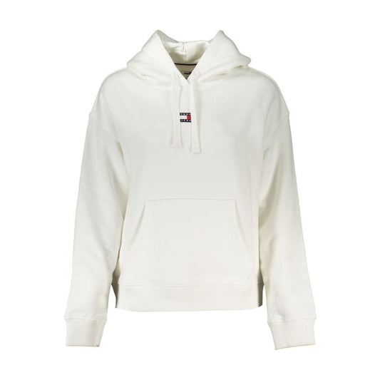 Tommy Hilfiger Elegant White Hooded Sweatshirt Tommy Hilfiger