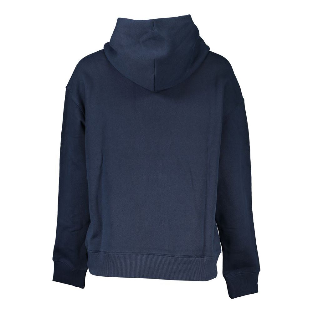 Tommy Hilfiger Chic Blue Hooded Sweatshirt with Logo Detail Tommy Hilfiger