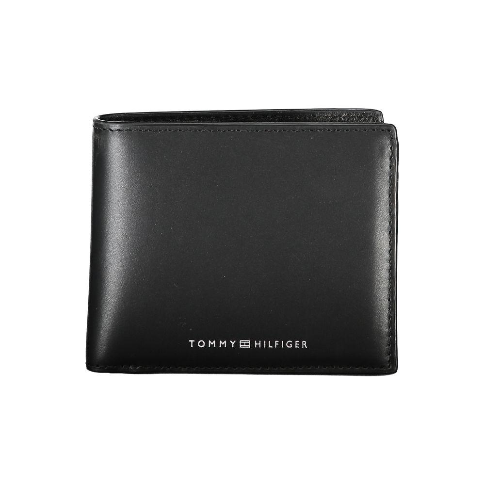 Tommy Hilfiger Sleek Black Leather Wallet for the Modern Man Tommy Hilfiger