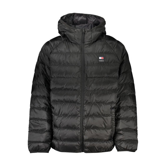 Tommy Hilfiger Elegant Black Hooded Jacket Tommy Hilfiger