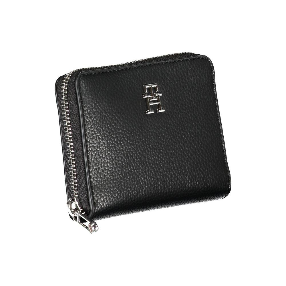 Tommy Hilfiger Elegant Black Polyethylene Wallet Tommy Hilfiger