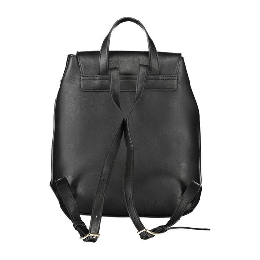 Tommy Hilfiger Elegant Black Backpack with Adjustable Straps Tommy Hilfiger