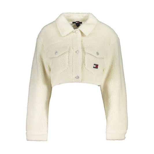 Tommy Hilfiger Chic White Sports Jacket with Sleek Pockets Tommy Hilfiger