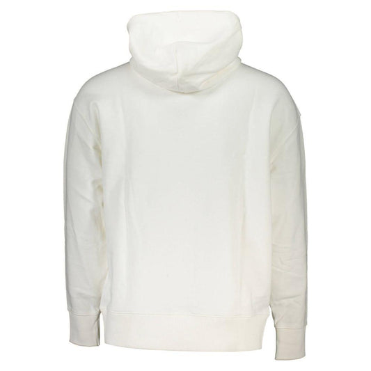 Tommy Hilfiger Elegant White Hooded Cotton Sweatshirt Tommy Hilfiger